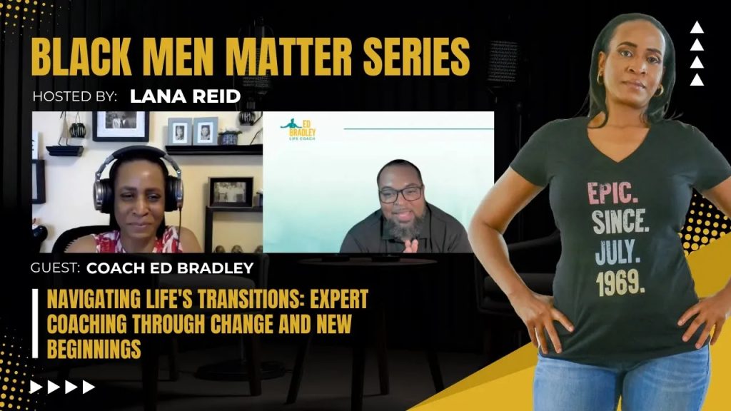 Lana Reid interviewing Coach Ed Bradley on The Male Perspective podcast