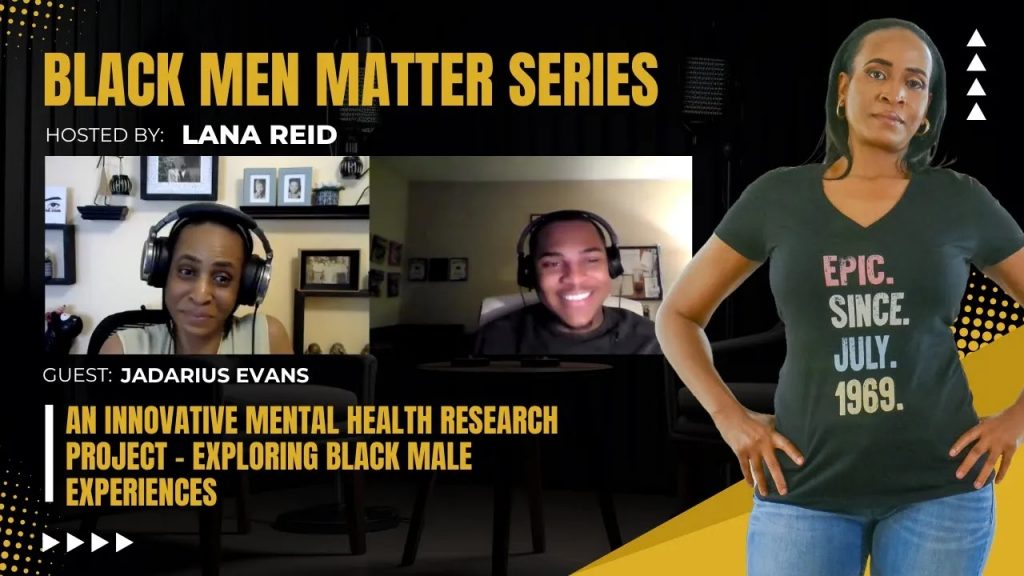 Lana Reid interviewing Jadarius Evans on The Male Perspective podcast