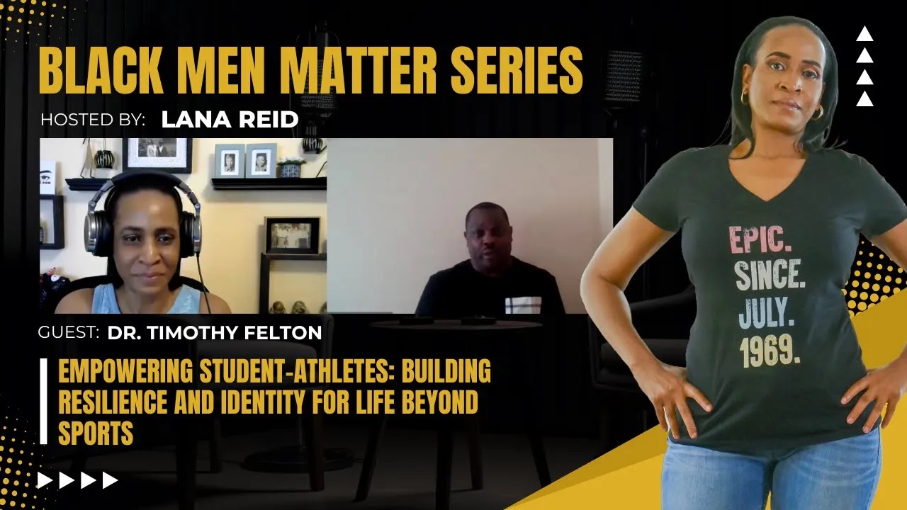 Lana Reid interviewing Dr. Timothy Felton on The Male Perspective podcast