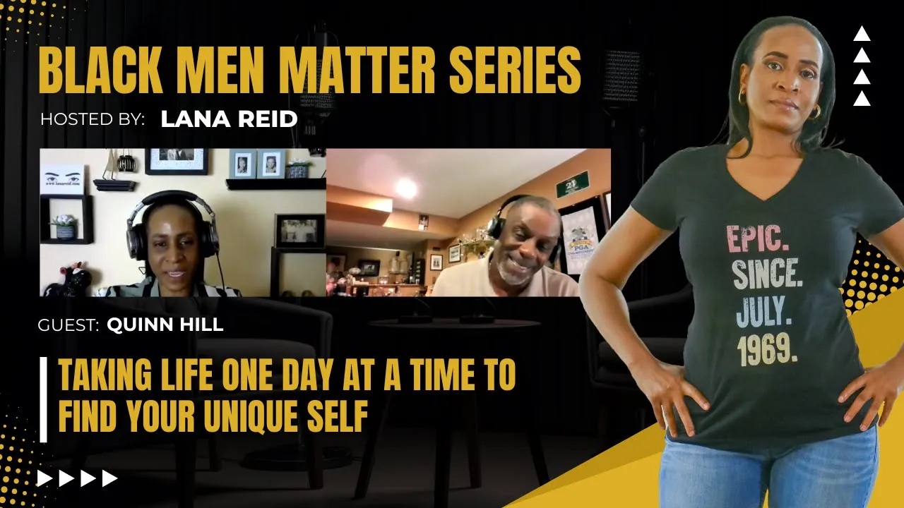 Lana Reid interviews Quinn Hill, author of One Day at a Time, on The Male Perspective podcast. Hill discusses his personal journey, the inspiration behind his book, and how embracing authenticity and daily self-discovery can lead to a more fulfilling and liberated life.